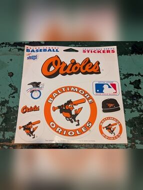 1990s Mello Smello MLB Baltimore Orioles Collectors Series Stickers Made in USA